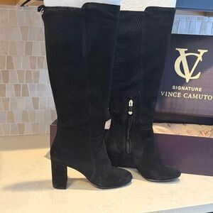Vince Camuto Signature Black Heeled Boots